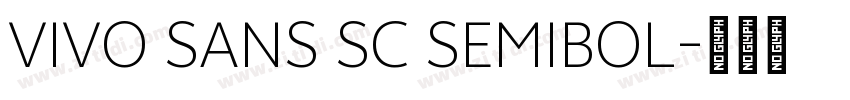 VIVO SANS SC SEMIBOL字体转换